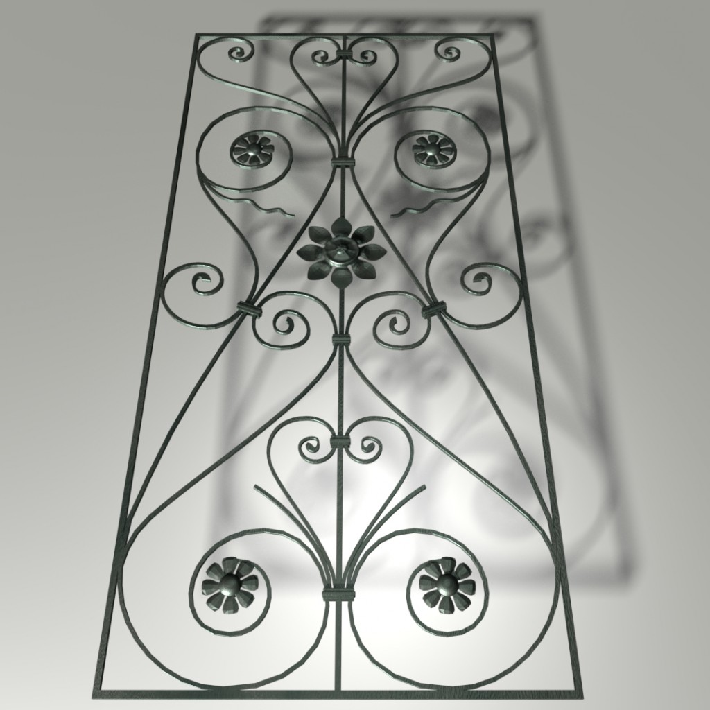 wrought iron door decoration preview image 1